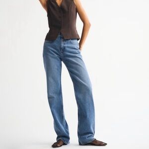 Abercrombie HR 90s Relaxed Jeans Medium Marble size 26